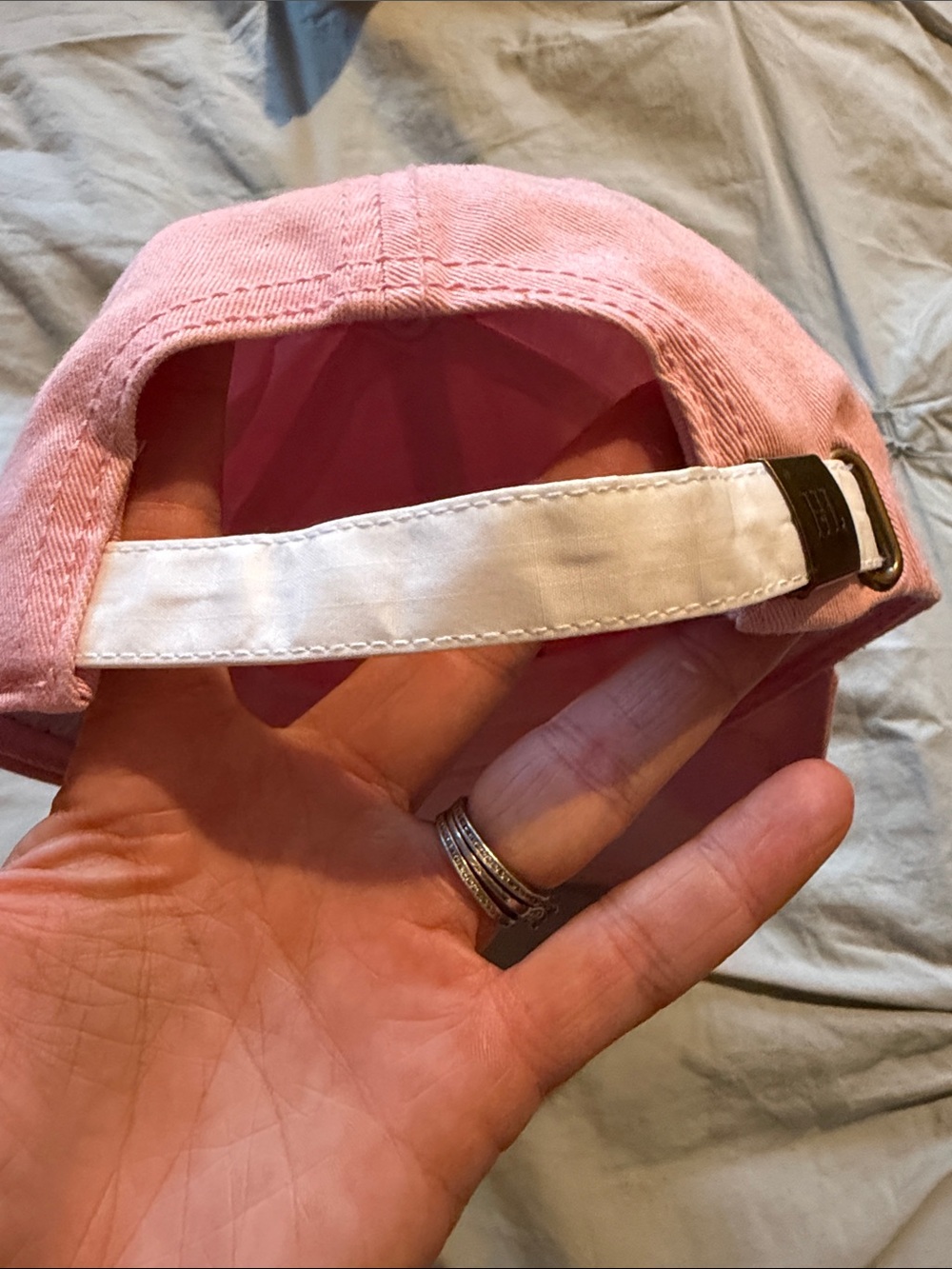 Pink Kids Baseball Cap with Castle Embroidery - Picture 3 of 4